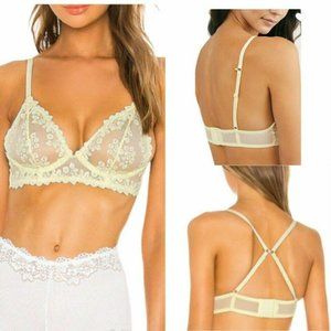 NWT: Free People Veronica Underwire Lace 36D Light